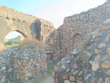 Delhi, Hindistan - Tughlakabad Fort Delhi, Tughlakabad Fort 'un Delhi' deki bir resmi 10 Aralık 2024