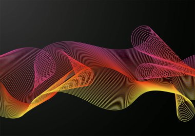 Soyut çarpık Çapraz Çizgili Arkaplan. Vektör eğimli eğimli, dalgalı çizgi desenli. İş tasarımınız için yepyeni bir tarz