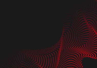 Dinamik arkaplan posterli soyut noktalar. teknoloji ağı Vektör illüstrasyonu.