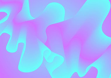 Abstract soft color fluid wave. Duotone geometric compositions with gradient 3d flow shape. Innovation mode vector