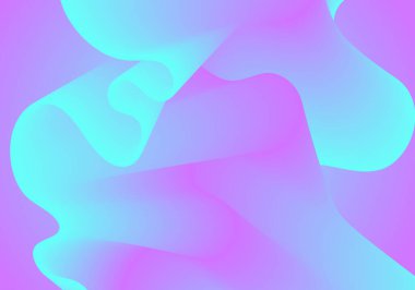 Abstract soft color fluid wave. Duotone geometric compositions with gradient 3d flow shape. Innovation mode vector