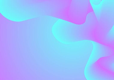 Abstract soft color fluid wave. Duotone geometric compositions with gradient 3d flow shape. Innovation mode vector