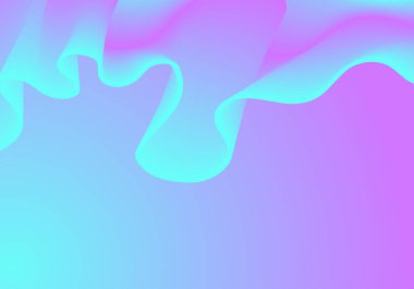 Abstract soft color fluid wave. Duotone geometric compositions with gradient 3d flow shape. Innovation mode vector