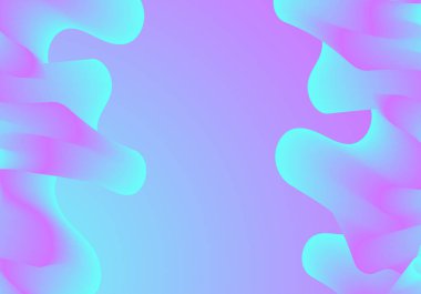 Abstract soft color fluid wave. Duotone geometric compositions with gradient 3d flow shape. Innovation mode vector