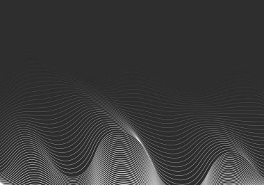 siyah arka plan ile paralel Gri çizgili ve renkli geçiş