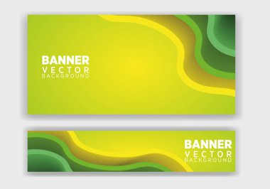 Vector abstract graphic design Banner. Vector horizontal banner template, abstract design.