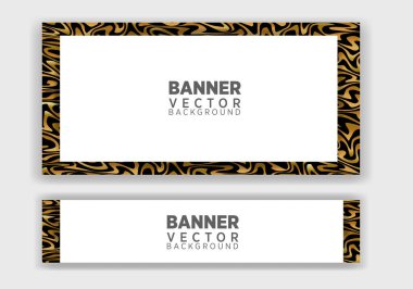 Vector abstract graphic design Banner. Vector horizontal banner template, abstract design.