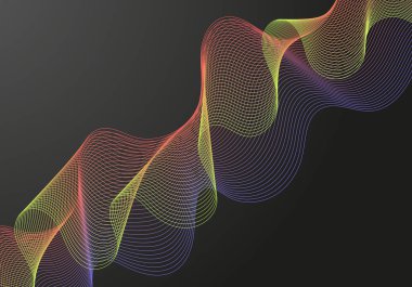 Sıvı şekilli soyut renk arkaplan vektör şablonu