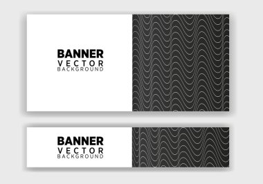 set of creative web banners of standard size with a place for text. Business ad banner. Poster and banner design template.