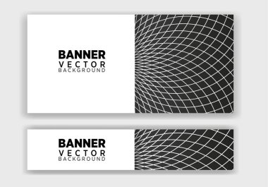 set of creative web banners of standard size with a place for text. Business ad banner. Poster and banner design template.