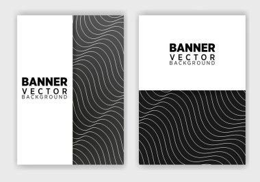 set of creative web banners of standard size with a place for text. Business ad banner. Poster and banner design template.