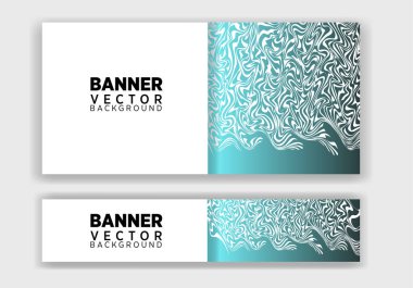 set of creative web banners of standard size with a place for text. Business ad banner. Poster and banner design template.