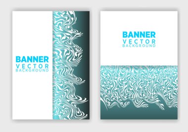 set of creative web banners of standard size with a place for text. Business ad banner. Poster and banner design template.