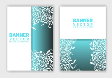 set of creative web banners of standard size with a place for text. Business ad banner. Poster and banner design template.