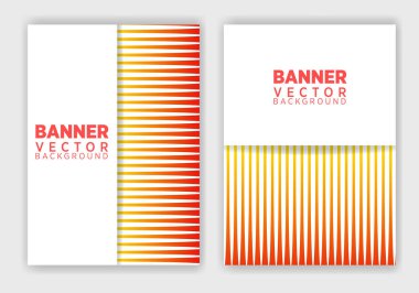 set of creative web banners of standard size with a place for text. Business ad banner. Poster and banner design template.