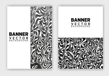 set of creative web banners of standard size with a place for text. Business ad banner. Poster and banner design template.