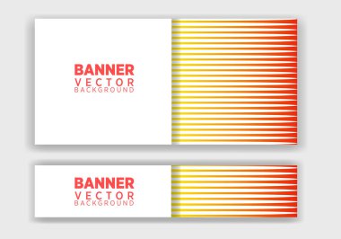 set of creative web banners of standard size with a place for text. Business ad banner. Poster and banner design template.