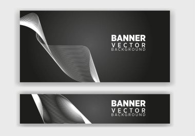 set of creative web banners of standard size. Vertical, horizontal and square template. vector illustration