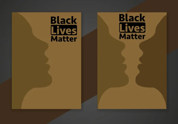 Black Lives Matter Conceito Modelo Para Fundo Banner Cartaz Com —  Vetores de Stock