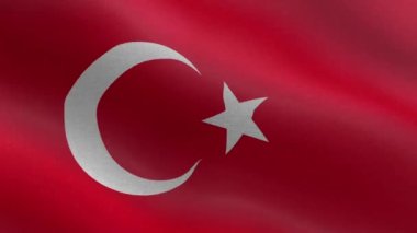 Türkiye Ulusal Bayrağı, Tertemizdir Türkiye bayrağı animasyonu. Hindi bayrağının güzel bir görüntüsü. 3D bayrak sallama videosu. Türkiye HD kararı.