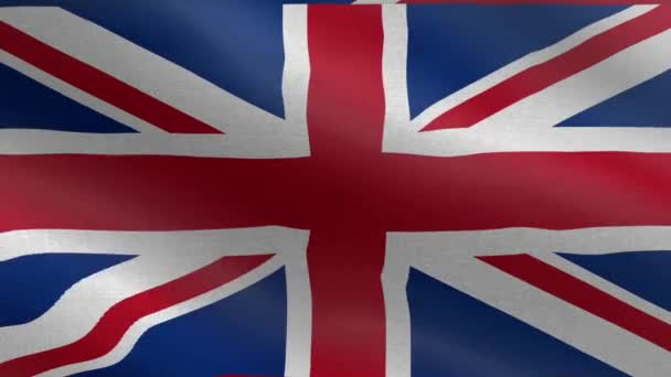 National Flag United Kingdom Seamless Loop United Kingdom Flag Animation — Stock video