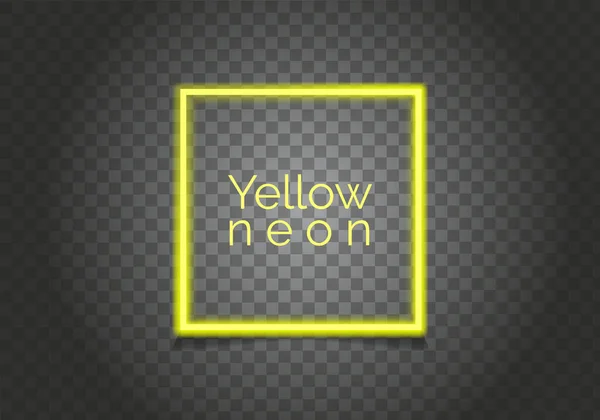 Футуристическая Светло Жёлтая Рамка Технологический Фон Светло Желтое Стекло Hud — стоковый вектор