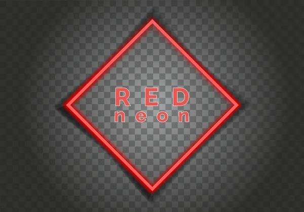Futuristický Hud Světle Červený Rám Technologické Zázemí Světle Skleněné Červené — Stockový vektor