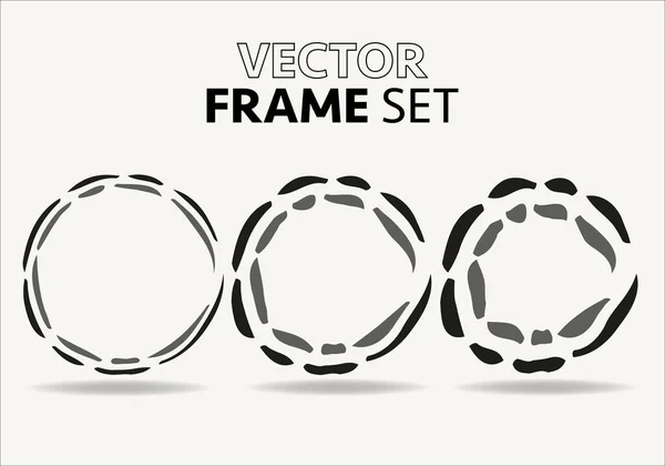 stock vector Hand drawn circles sketch frame vector set. Rounds scribble line circles. Vector illustrations.