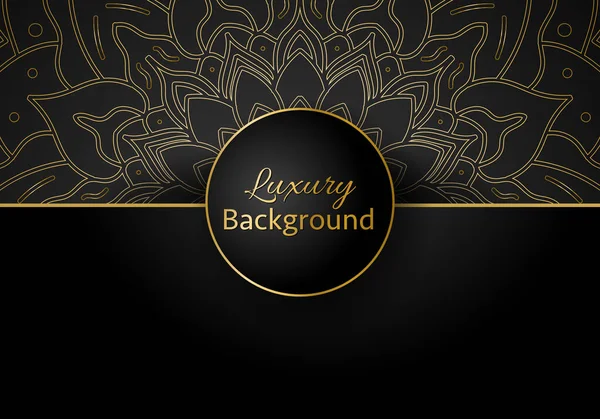 Luxury Vector Mandala Background Design Golden Color Pattern Vector Ornamental — Stock Vector