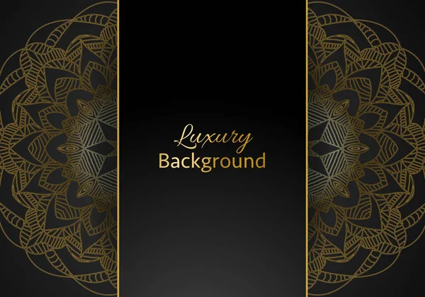 Luxury Mandala Background Golden Arabesque Pattern Arabic Islamic East Style — Stock Vector