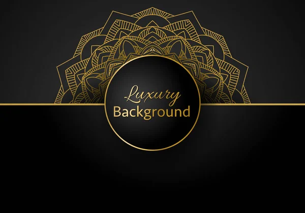 Luxury Ornamental Mandala Design Background Gold Color Vector Vector Islamic — Stock Vector