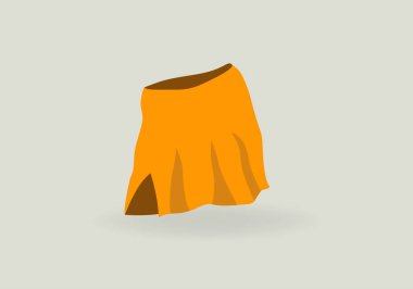 Etek vektör simgesi. Çizgi film vektör simgesi beyaz arkaplan eteğinde izole edildi.