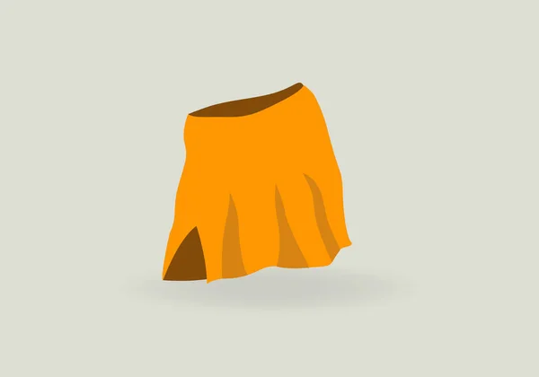 Skirt Vector Icon Cartoon Vector Icon Isolated White Background Skirt — Stock Vector