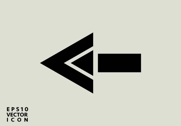 グレーの背景に隔離された流行のフラットスタイルで矢印アイコン ウェブサイトのデザイン アプリ Uiの矢印記号 ベクターイラスト Eps10 — ストックベクタ