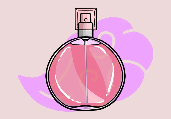 Frasco Perfume Frascos Vidrio Colores Frascos Con Pulverizador Bomba Aroma — Archivo Imágenes Vectoriales