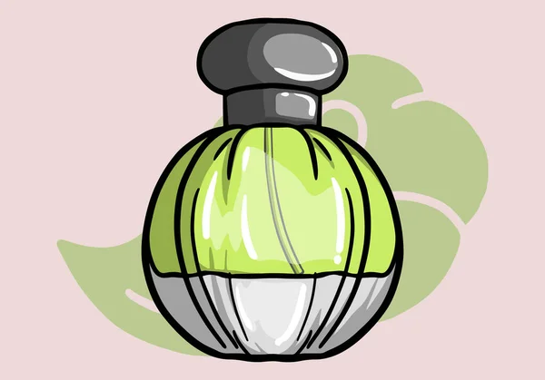 Frasco Perfume Frascos Vidrio Colores Frascos Con Pulverizador Bomba Aroma — Archivo Imágenes Vectoriales