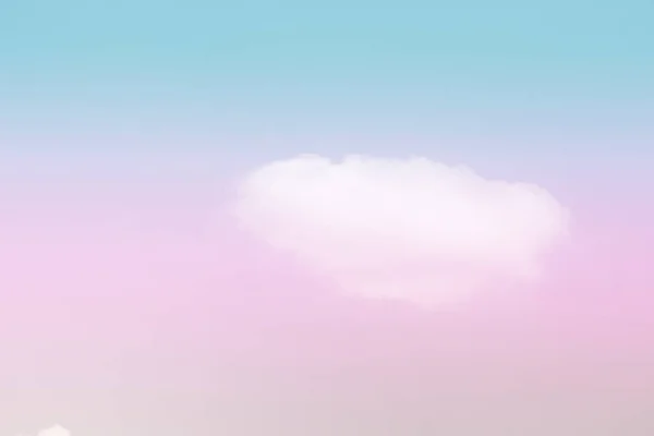 Beautiful Sky Clouds Pastel Tones Fluffy Soft Background Vintage Style — Stock Photo, Image
