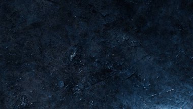 Grafik tasarımı veya duvar kağıdı için koyu sert beton duvar arka planı. Eski tarz, kirli, siyah ve mavi beton bir doku. Eski alçı zeminin gizemli ve korkunç bir yaşı var..