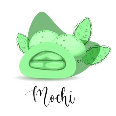 Japon mutfağı Creamy Mochi Matcha, Asya mutfağının tatlısı..