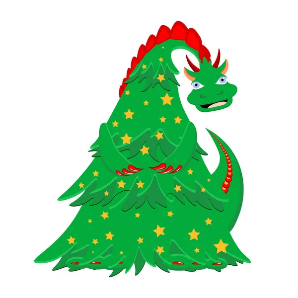 Dragón Verde Character Dragon Símbolo 2024 — Archivo Imágenes Vectoriales