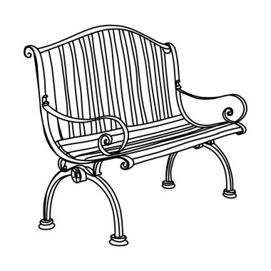 Antika metal dövmeleri, parşömenleri ve dekoratif elementleri olan bir bahçe tezgahının vektör çizimi