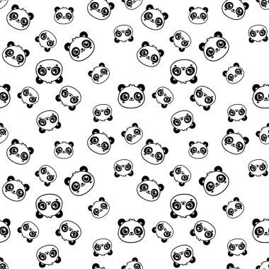 Sevimli pandalar ile Seamless Modeli