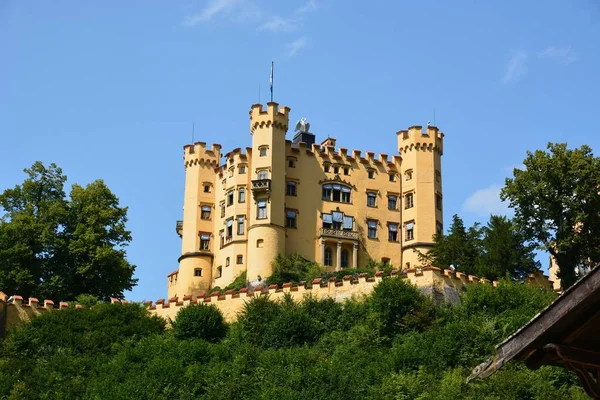 Schloss Hohenschwangau Süddeutschland 2021 Schloss Hohenschwangau Nordrand Der Alpen — Stockfoto