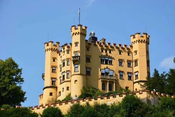 Castelo Hohenschwangau Sul Alemanha 2021 Castelo Hohenschwangau Borda Norte Dos — Fotografia de Stock