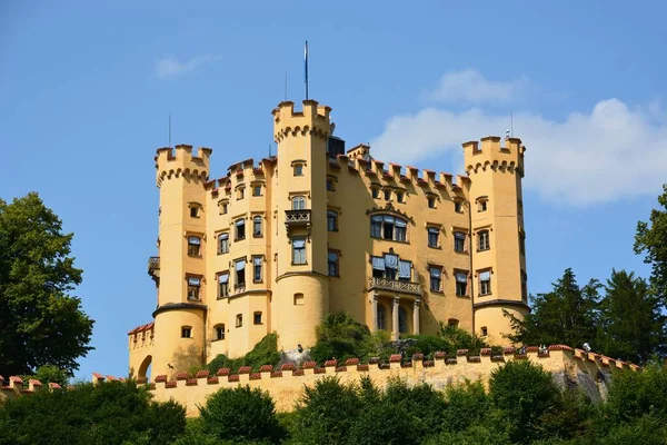 Castello Hohenschwangau Germania Meridionale 2021 Castello Hohenschwangau Margini Settentrionali Delle — Foto Stock
