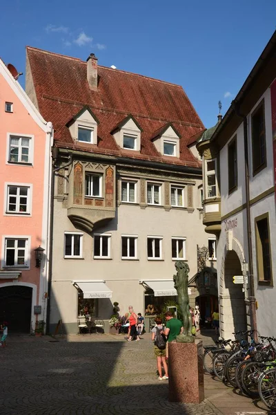 Füssen Süddeutschland 2021 Blick Die Historische Stadt Füssen Fssen Unterhalb — Stockfoto