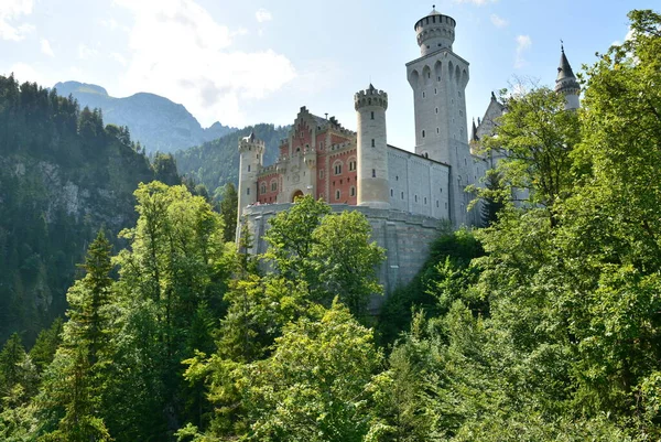 Castle Neuschwanstein Zuid Duitsland 2021 Castle Neuschwanstein Aan Noordelijke Rand — Stockfoto