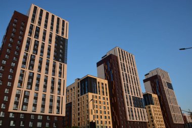 Astana (Nur-Sultan), Kazakistan 'ın başkenti Astana' daki modern binalar (Nur-Sultan)