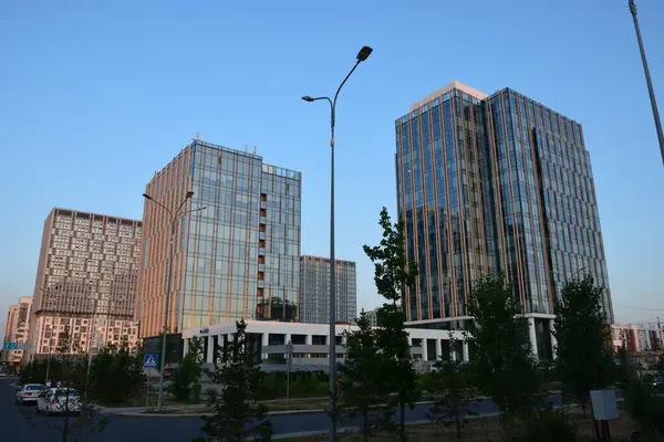 Астана Нур Султан Казахстан Сучасні Будівлі Астані Нур Султан Столиці — стокове фото