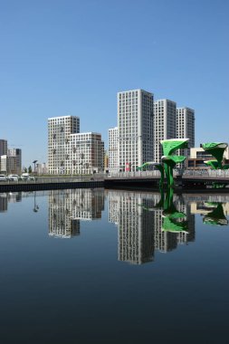 Astana (Nur-Sultan), Kazakistan 'ın başkenti Astana' daki modern binalar (Nur-Sultan)